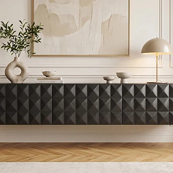 TV-skrinka 47768 Vulcano 160cm Drevo Mango