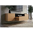 TV-skrinka 47808 Loft 160cm Prírodná Dub Dyha/Čierna
