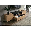 TV-skrinka 47808 Loft 160cm Prírodná Dub Dyha/Čierna