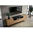 TV-skrinka 47808 Loft 160cm Prírodná Dub Dyha/Čierna