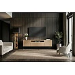 TV-skrinka 47809 Loft 160cm Sivá/Prírodná Dub Dyha
