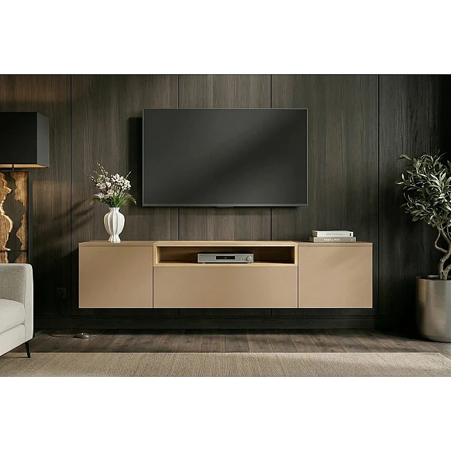 TV-skrinka 47809 Loft 160cm Sivá/Prírodná Dub Dyha