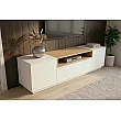 TV-skrinka 47810 Loft 160cm Biela/Prírodná Dub Dyha