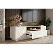 TV-skrinka 47810 Loft 160cm Biela/Prírodná Dub Dyha