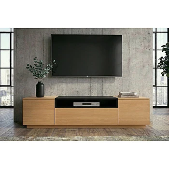 TV-skrinka 47811 Loft 160cm Prírodná Dub Dyha/Čierna