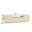 TV-skrinka 47812 Loft 160cm Sivá/Prírodná Dub Dyha
