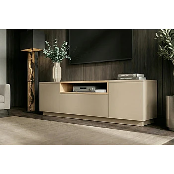 TV-skrinka 47812 Loft 160cm Sivá/Prírodná Dub Dyha