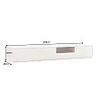 TV-skrinka 47815 Loft 200cm Biela/Prírodná Dub Dyha