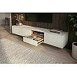 TV-skrinka 47815 Loft 200cm Biela/Prírodná Dub Dyha