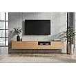 TV-skrinka 47816 Loft 200cm Prírodná Dub Dyha/Čierna