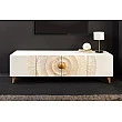 TV-skrinka 48411 Bailey 180cm Drevo Mango Bielené