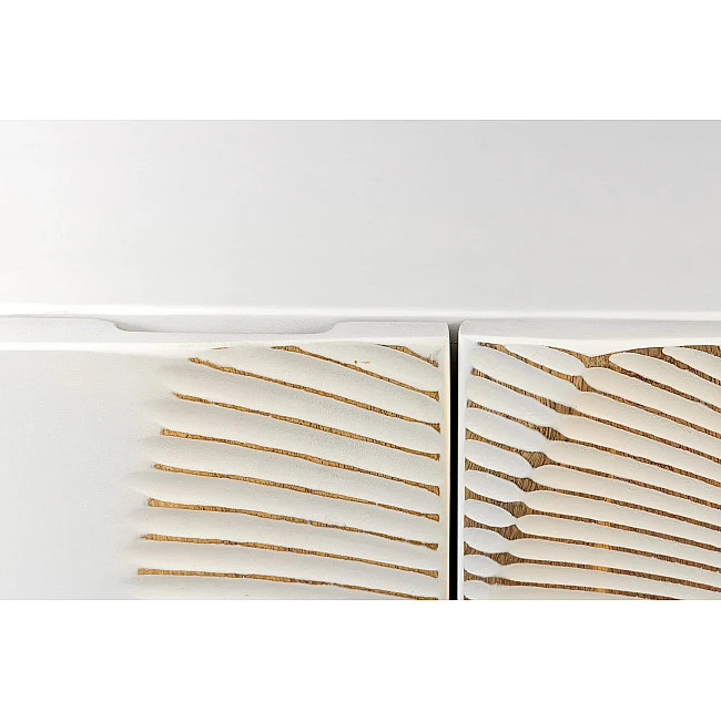 TV-skrinka 48411 Bailey 180cm Drevo Mango Bielené