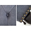 Taburetka 37474 Chesterfield Antik šedá