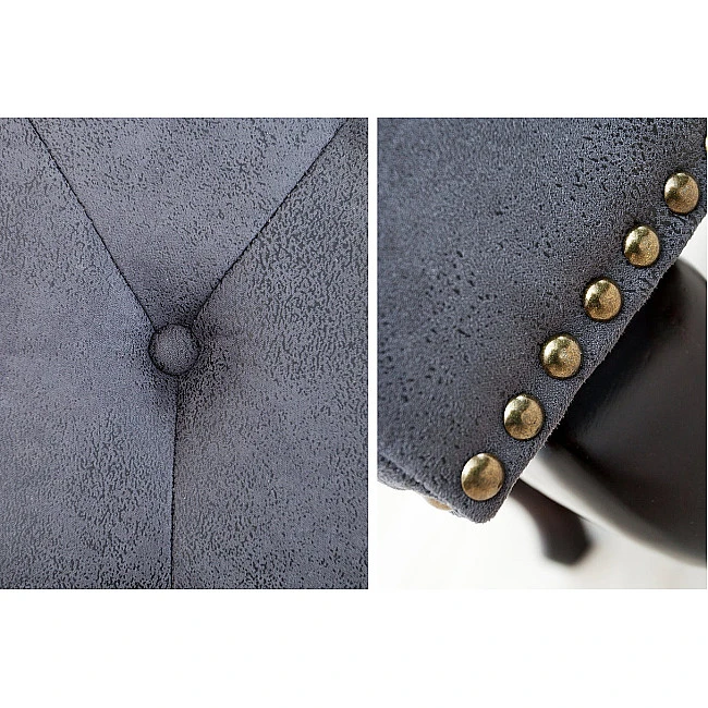 Taburetka 37474 Chesterfield Antik šedá