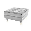 Taburetka 41302 Cozy Zamat Žltá