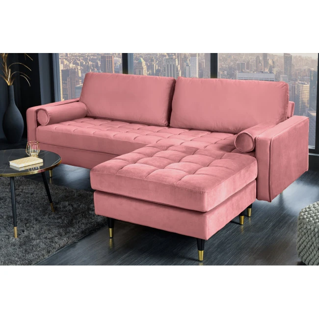 Taburetka 43607 Cozy Zamat starorúžová