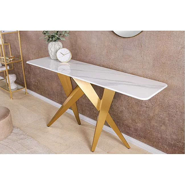 Toaletný stolík/Konzola Art Living 45203 Biely Mramor