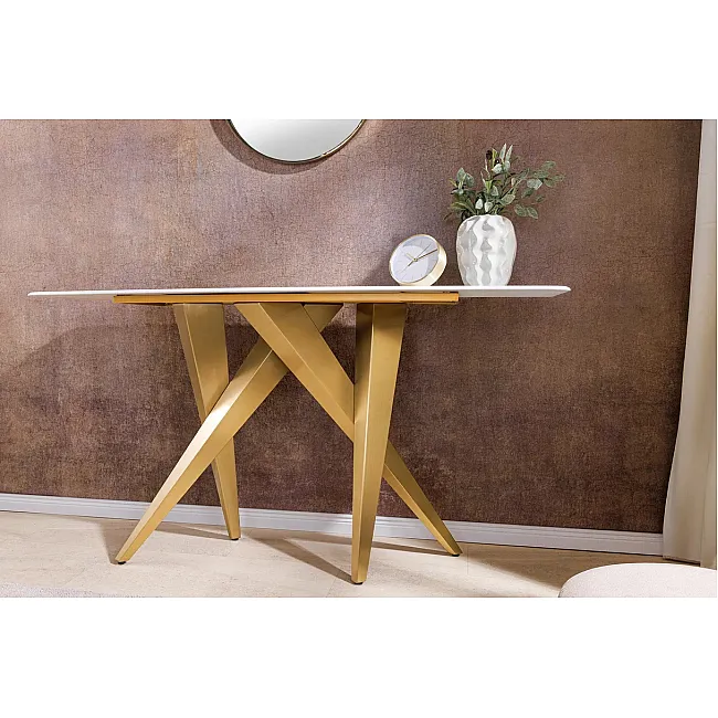 Toaletný stolík/Konzola Art Living 45203 Biely Mramor