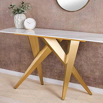 Toaletný stolík/Konzola Art Living 45203 Biely Mramor
