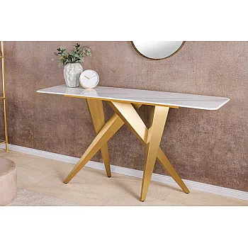 Toaletný stolík/Konzola Art Living 45203 Biely Mramor