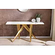 Toaletný stolík/Konzola Art Living 45203 Biely Mramor