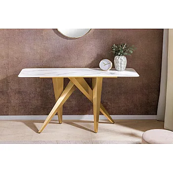 Toaletný stolík/Konzola Art Living 45203 Biely Mramor
