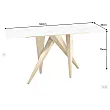 Toaletný stolík/Konzola Art Living 45203 Biely Mramor
