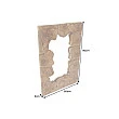Zrkadlo 44711 Mosaic 60x90cm Drevo Teak