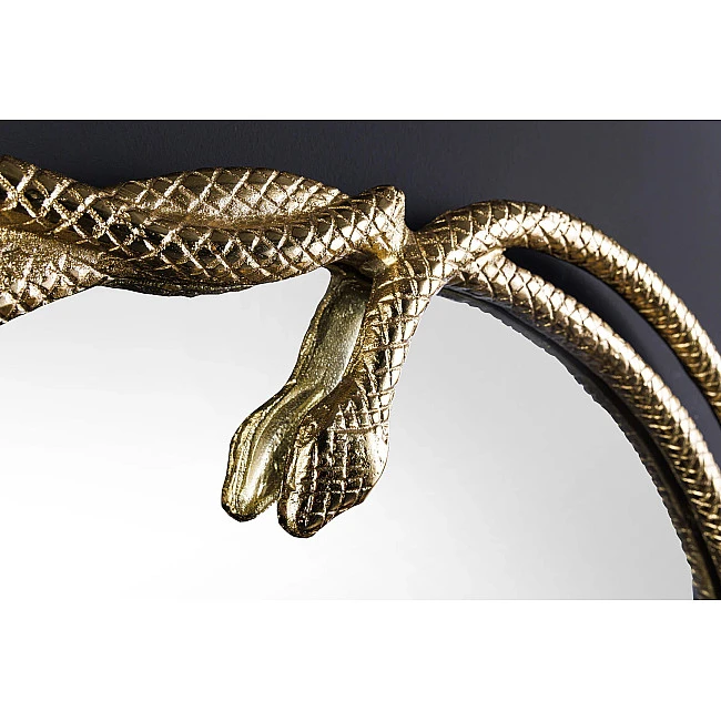 Zrkadlo 45432 Snake Ø80cm Zlaté