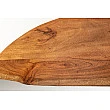 Zrkadlo 46492 Living Edge Ø100cm Drevo Acacia