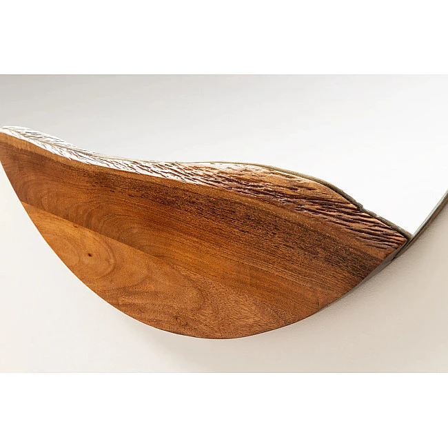 Zrkadlo 46492 Living Edge Ø100cm Drevo Acacia