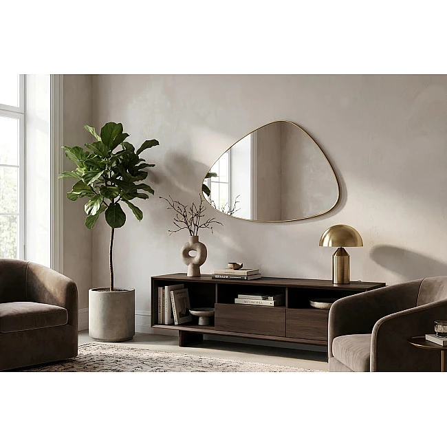 Zrkadlo 48185 Noemi 85x56cm Zlaté