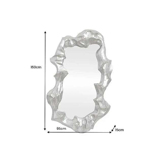 Zrkadlo 48186 Venetia 95x150cm Strieborné