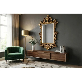 Zrkadlo Opulent 48194 125x82cm Zlaté
