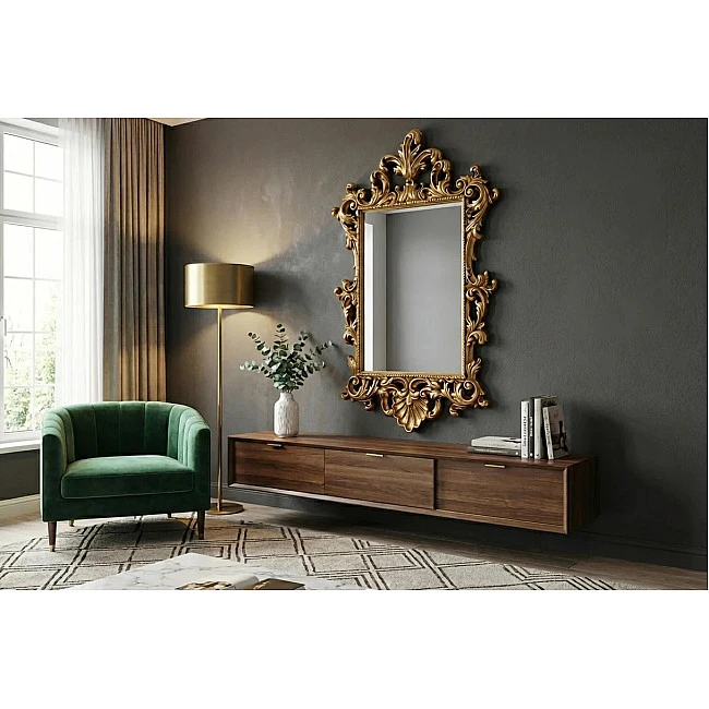 Zrkadlo Opulent 48194 125x82cm Zlaté