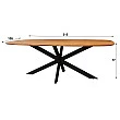 Jedálenský stôl 29-77 Arhus 215x105cm Masív Drevo Acacia
