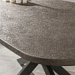Jedálenský stôl 32-54 Bronvik Danish Ovál 180x90cm Bronze Liquid Metal