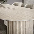 Jedálenský stôl 45-66 Romano 180x90cm Ceramic Travertine