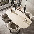 Jedálenský stôl 45-70 Centro 180x90cm Ceramic Travertine