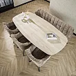 Jedálenský stôl 45-72 Romano 215x105cm 3D Ceramic Travertine