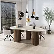 Jedálenský stôl 45-74 Romano 215x122cm Ceramic Travertine