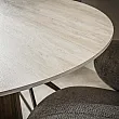 Jedálenský stôl 45-76 Romano Ø120cm Ceramic Travertine