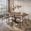 Jedálenský stôl 55-93 Central 180x90cm Masív Drevo Acacia