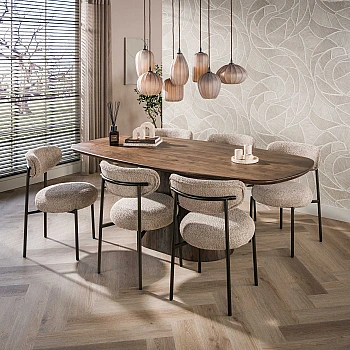 Jedálenský stôl 55-93 Central 180x90cm Masív Drevo Acacia 