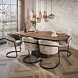 Jedálenský stôl 55-94 Central 215x105cm Masív Drevo Acacia