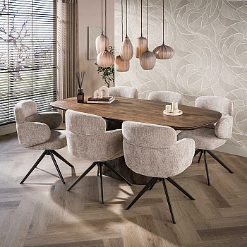 Jedálenský stôl 55-94 Central 215x105cm Masív Drevo Acacia 