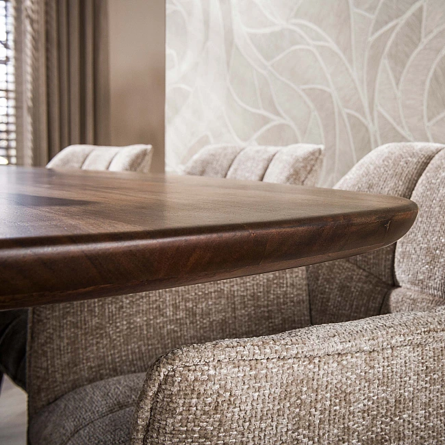Jedálenský stôl 55-94 Central 215x105cm Masív Drevo Acacia