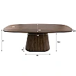 Jedálenský stôl 55-94 Central 215x105cm Masív Drevo Acacia