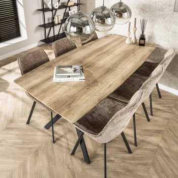 Jedálenský stôl 56-86 190x90cm Bielený dub