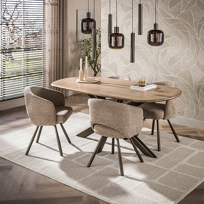 Jedálenský stôl Cliff 180x95cm Drevo Mango